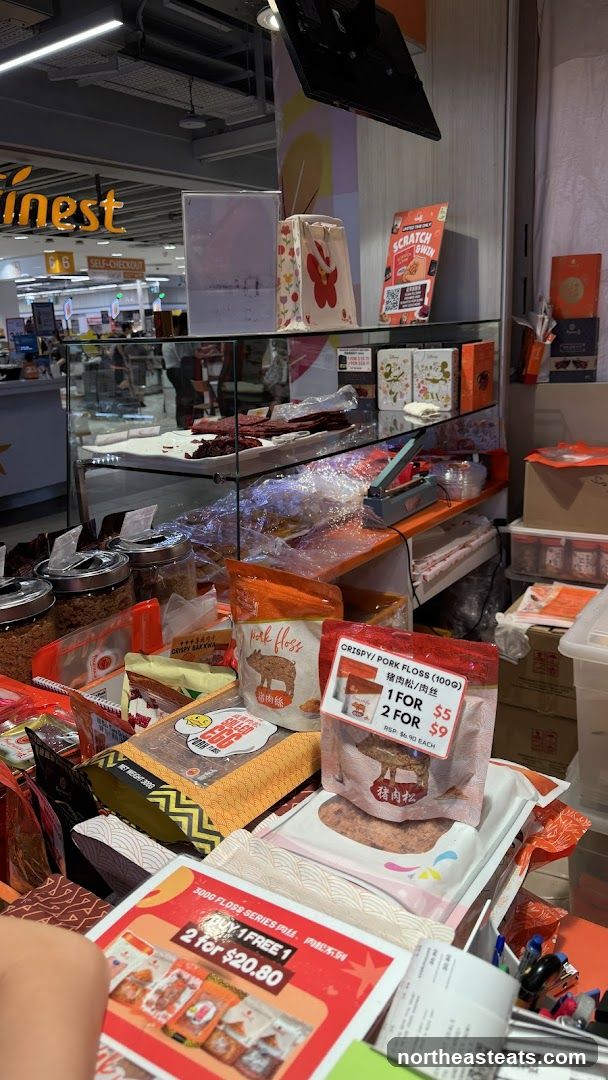 Assortment of Pork Floss and Snacks