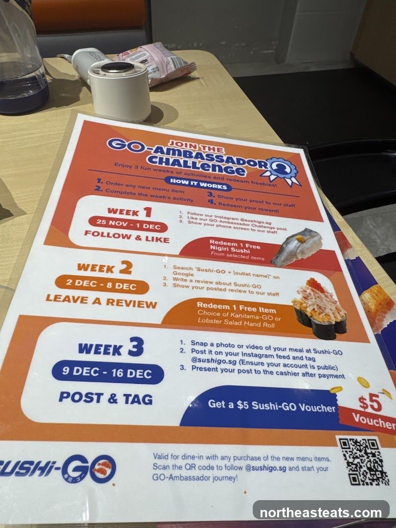 Sushi-GO Ambassador Challenge Flyer