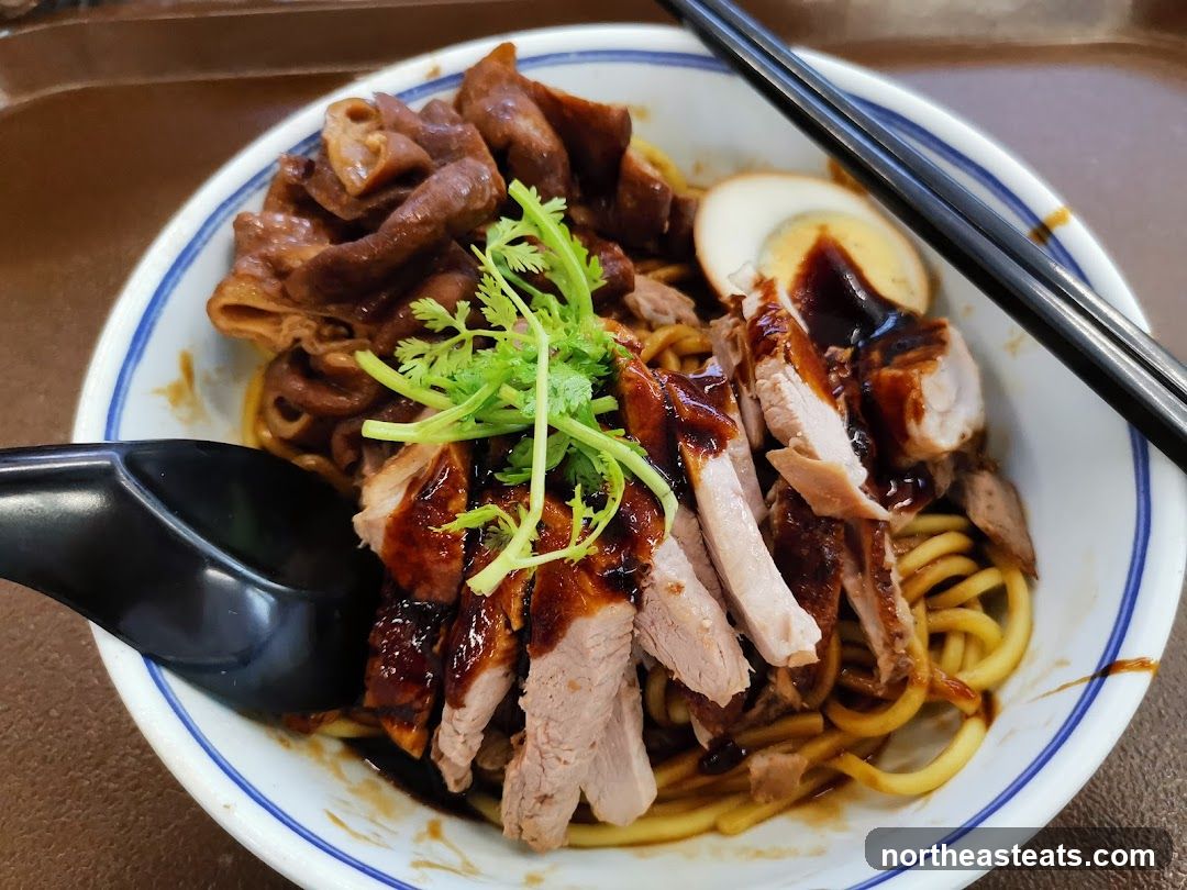 Noodles with Sliced Meat and Egg