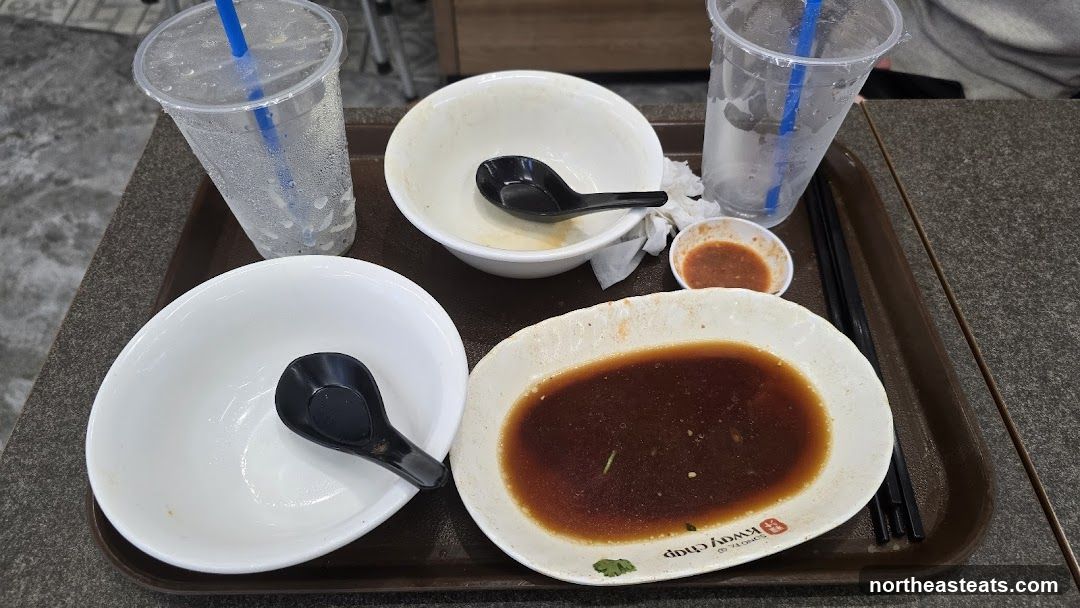 Leftover Food on Tray