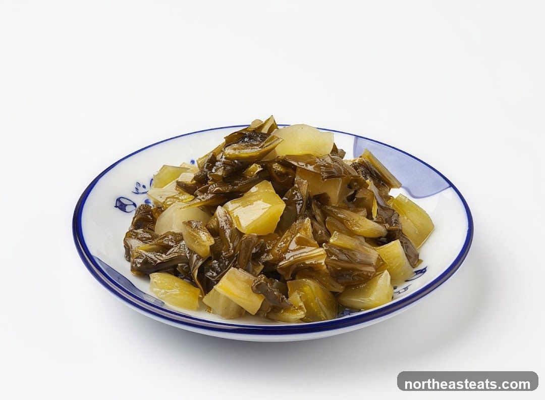 Pickled Mustard Greens with Potatoes