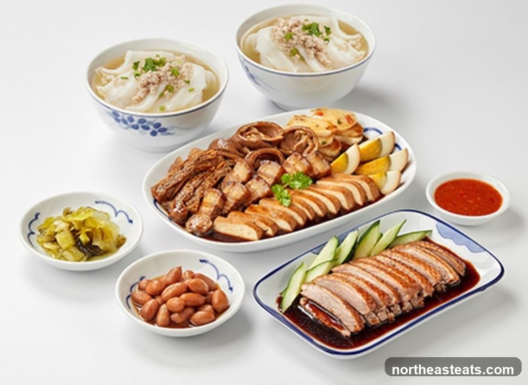 Assortment of Braised Meats and Noodles