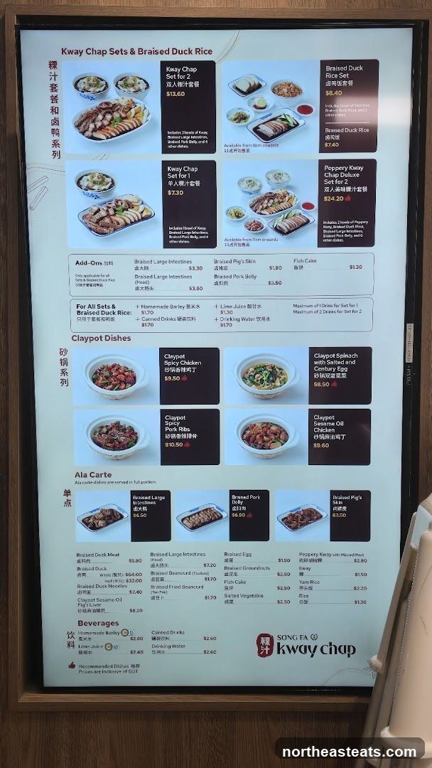 Kway Chap Sets & Braised Duck Rice