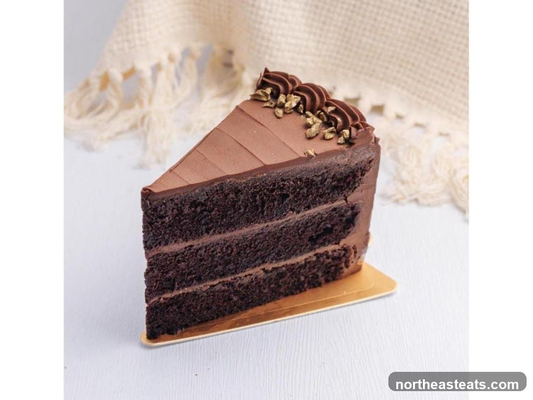 Slice of Chocolate Cake