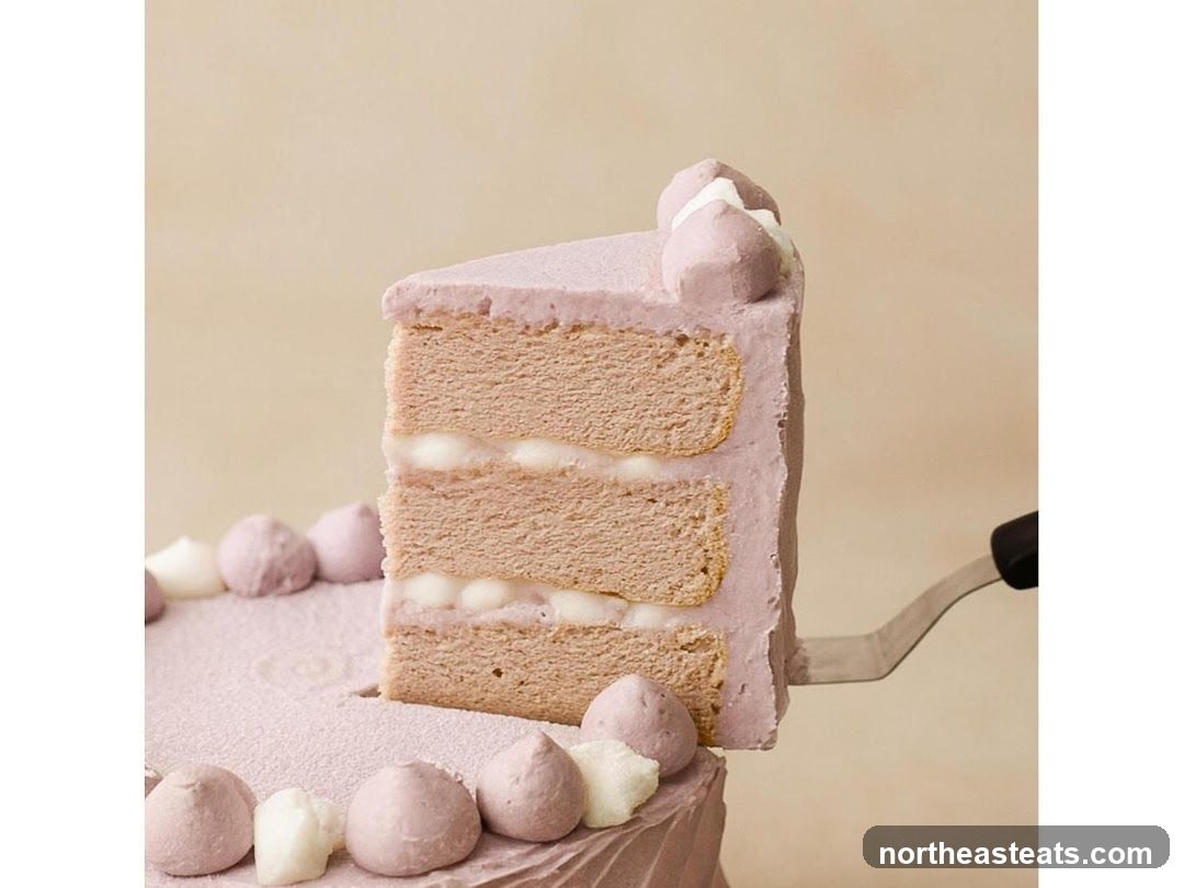 Slice of Lavender Cake