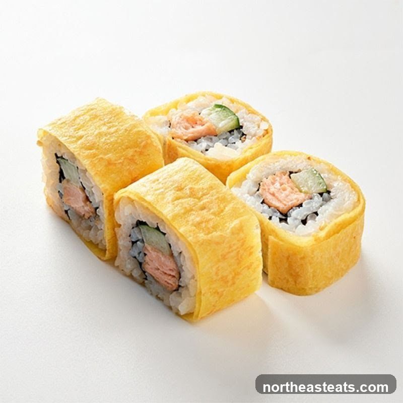 Salmon and Cucumber Sushi Rolls