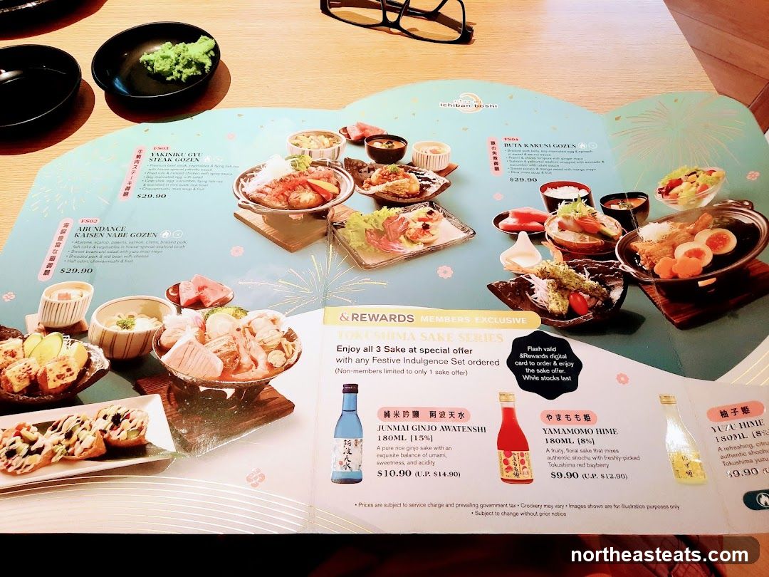 Ichiban Boshi Festive Indulgence Menu