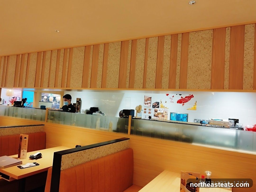 Restaurant Interior with Sushi Bar