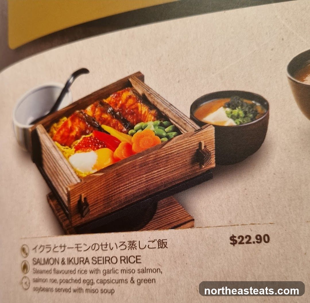 SALMON & IKURA SEIRO RICE