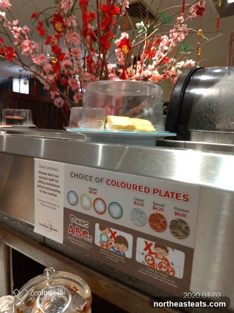 Sushi Conveyor Belt Menu