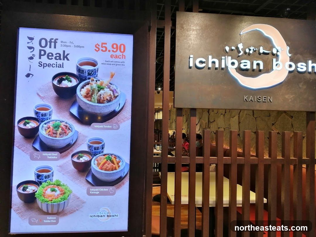 Ichiban Boshi Off Peak Special Menu