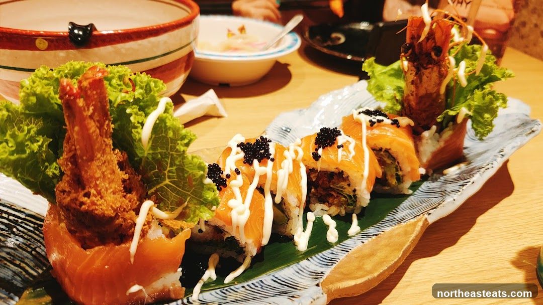 Salmon Sushi Rolls with Shrimp