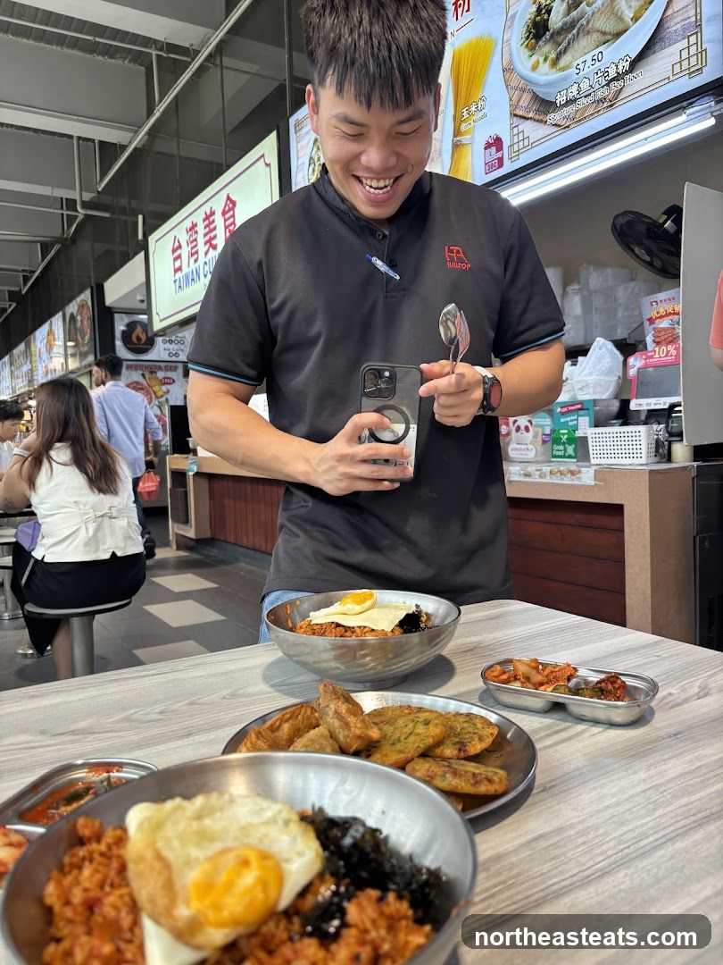 Man with food