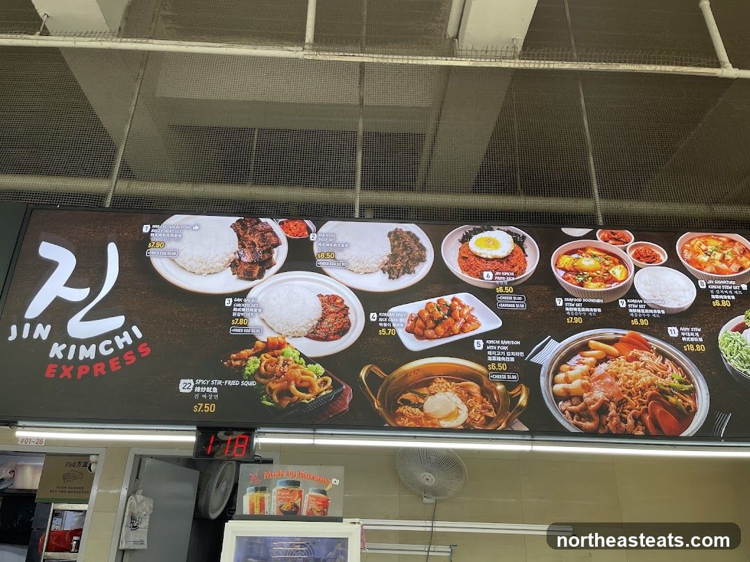 Jin Kimchi Express Menu