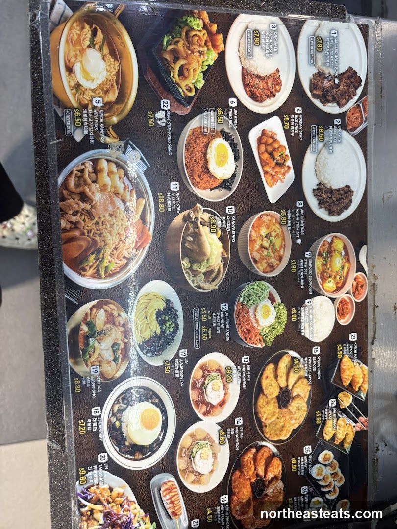 Korean Food Menu