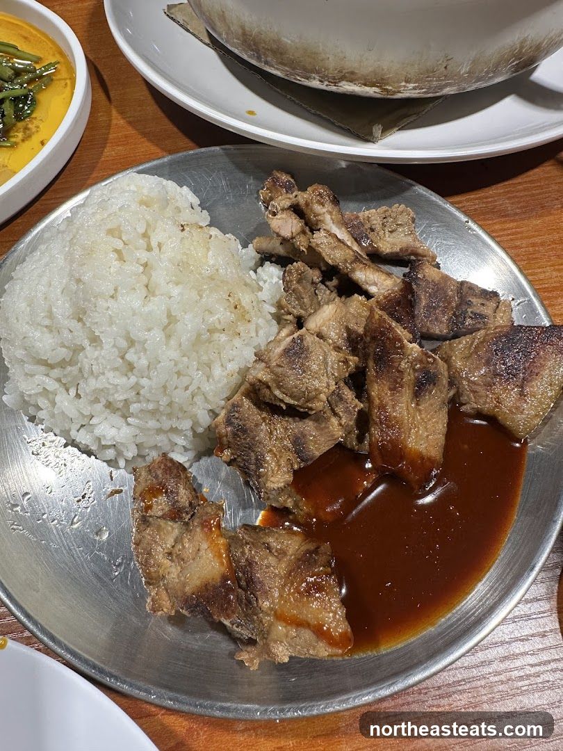Grilled Pork Ribs with Rice