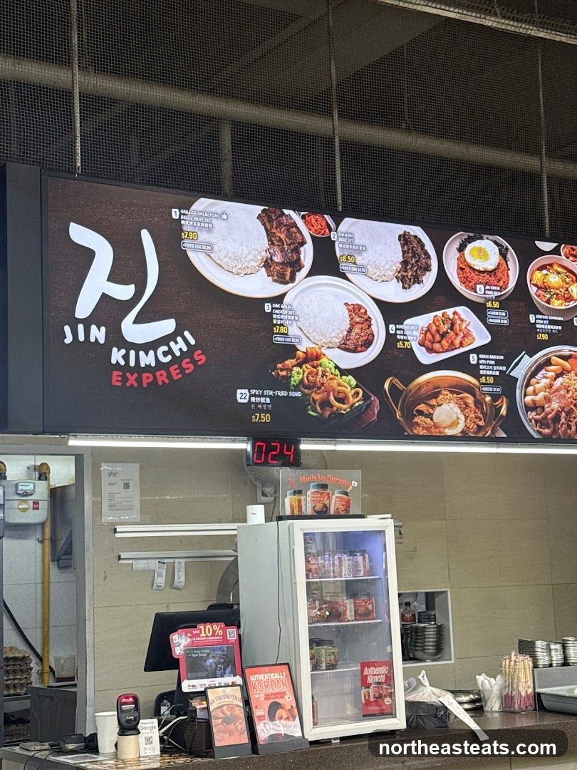 Jin Kimchi Express Menu