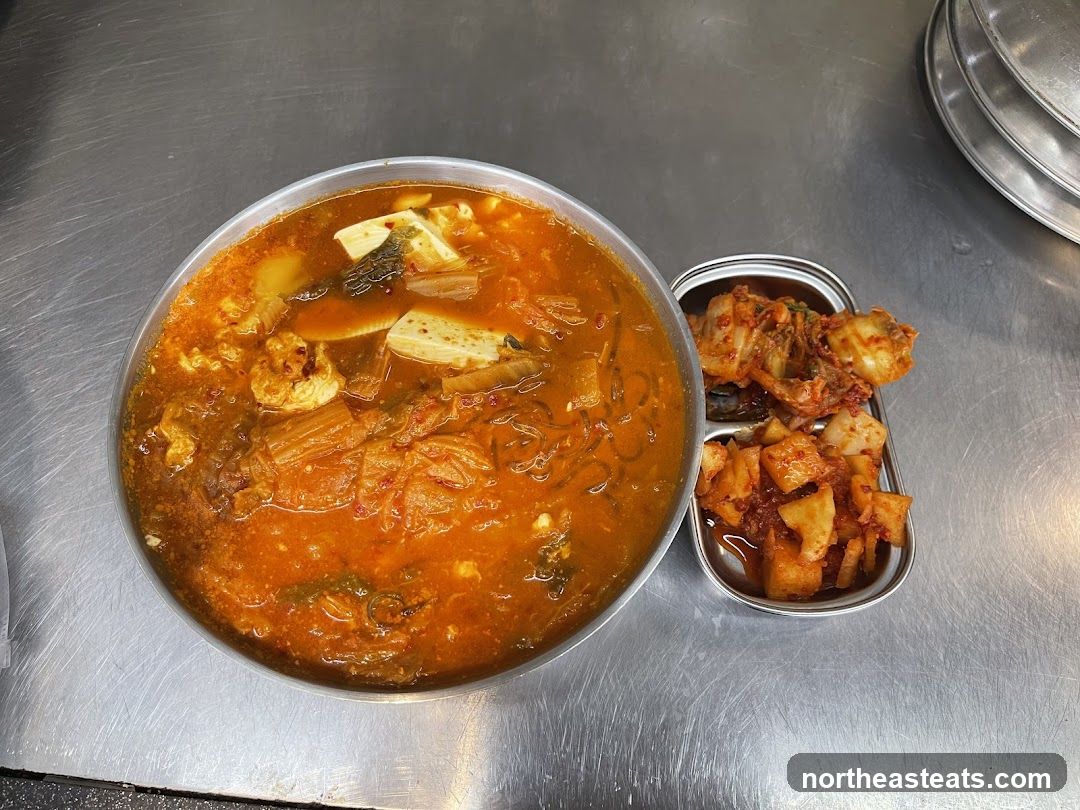 Kimchi Stew with Side of Kimchi