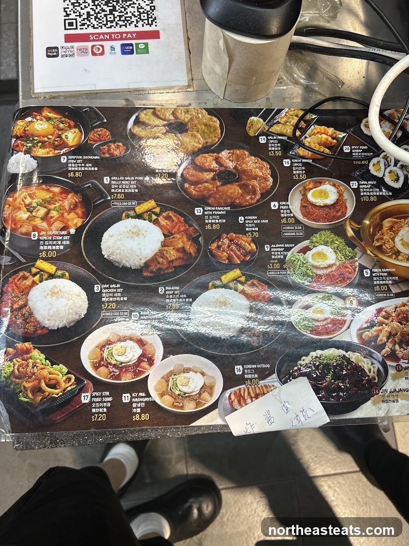 Korean Food Menu