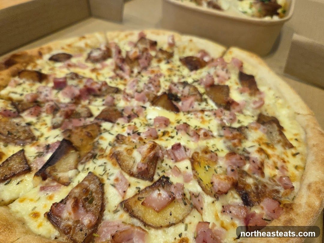 Pizza with Ham and Potatoes