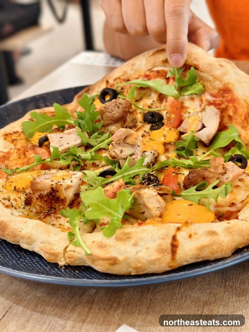 Chicken and Olive Pizza