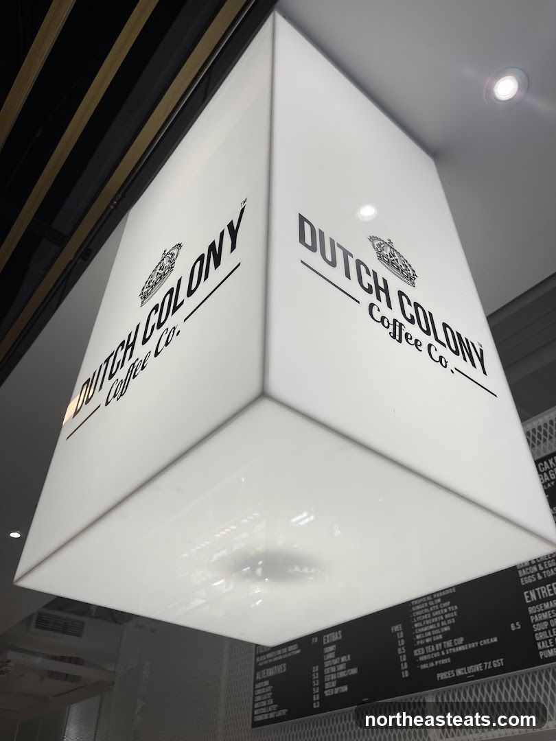 Dutch Colony Coffee Co. Signage and Menu