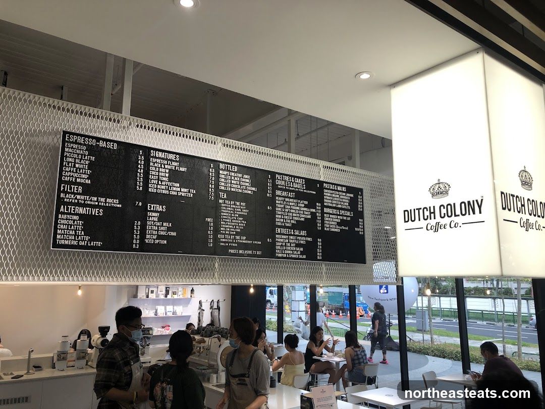 Dutch Colony Coffee Co. Menu