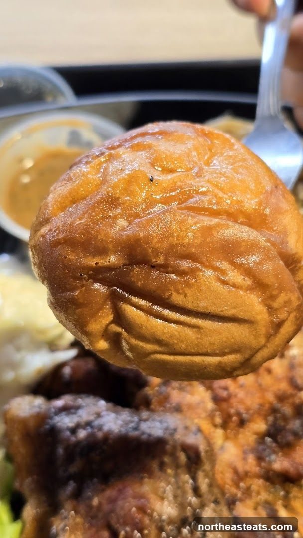 Close-up of a burger bun