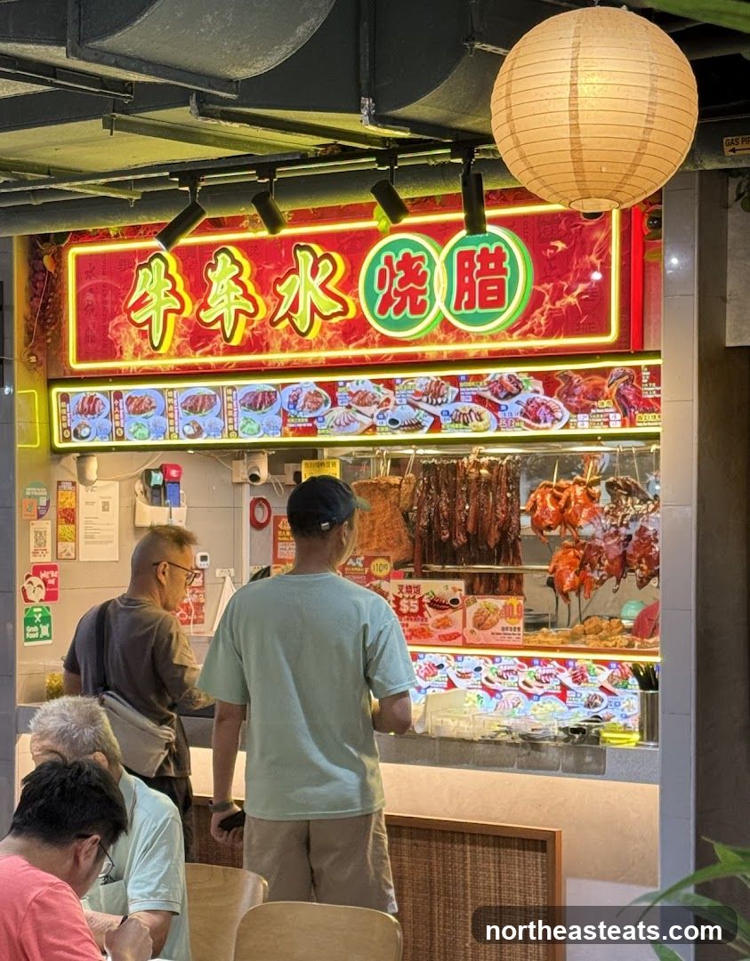 Food Stall with Roasted Meats