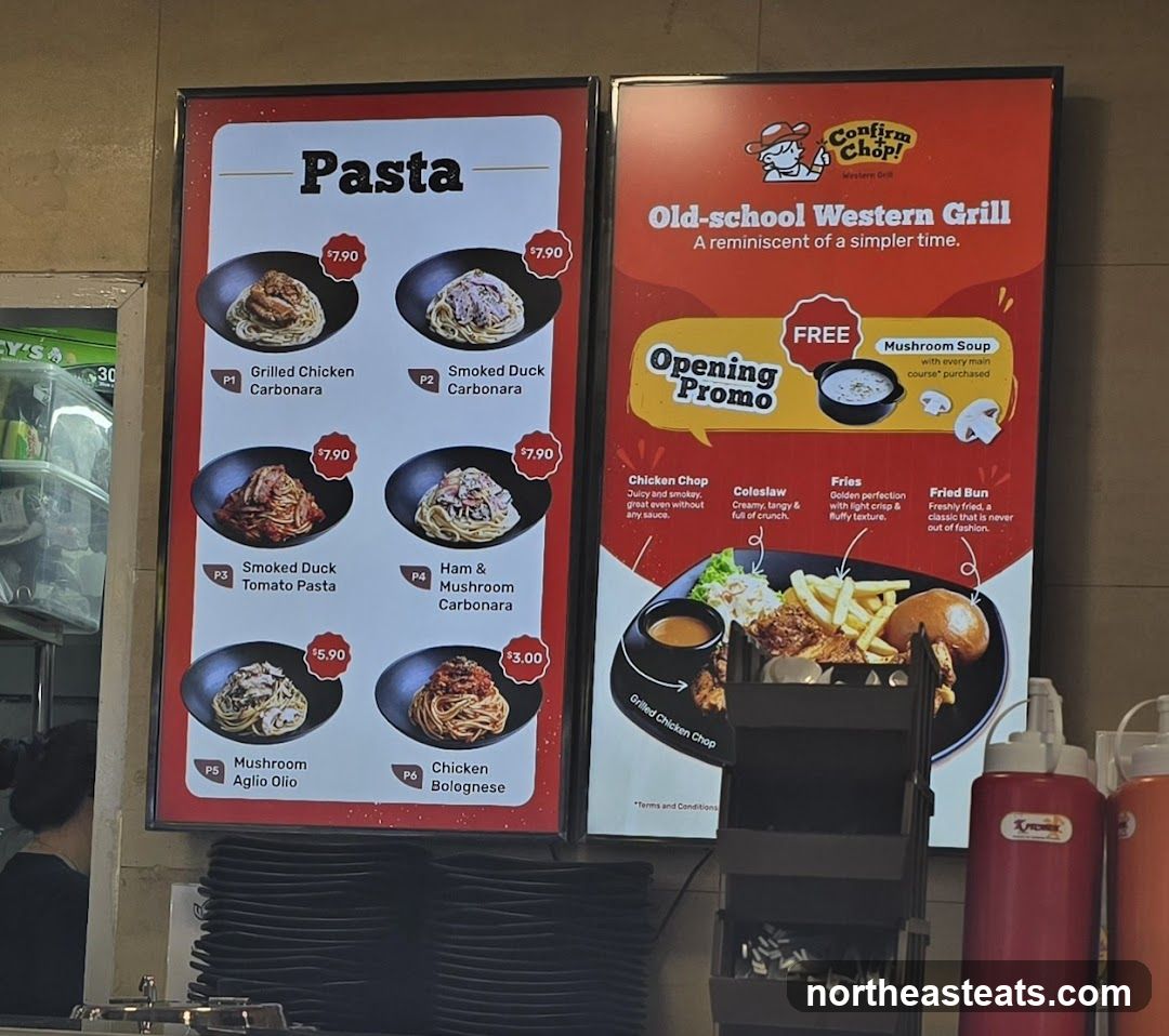 Pasta and Old-school Western Grill Menu