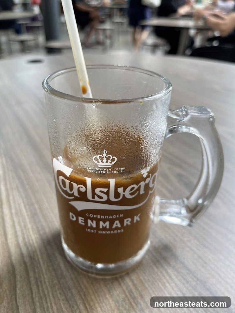 Iced Coffee in a Branded Mug