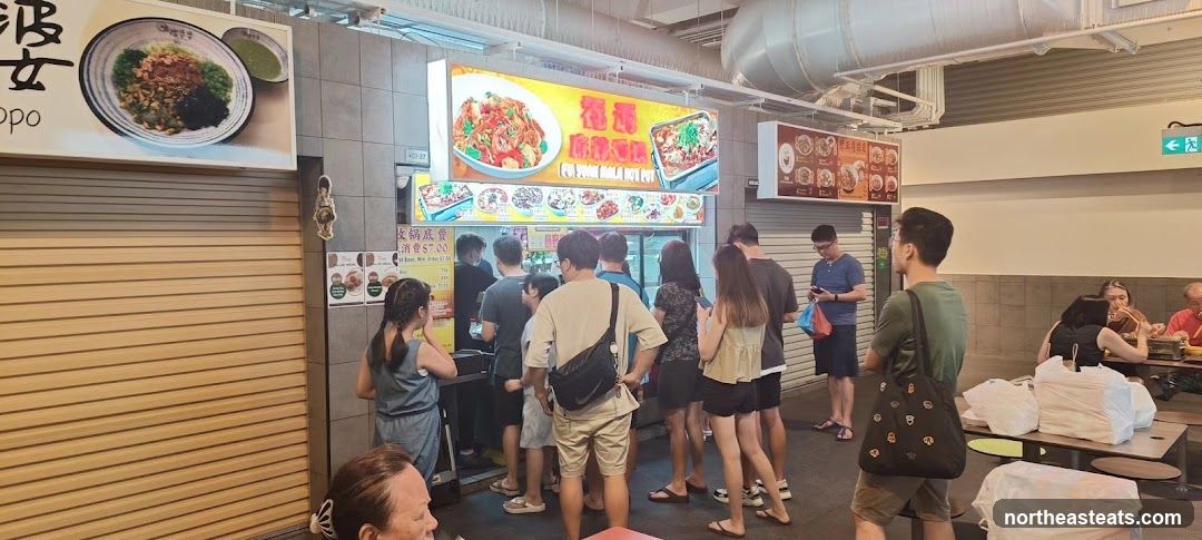 Food Stall with Customers