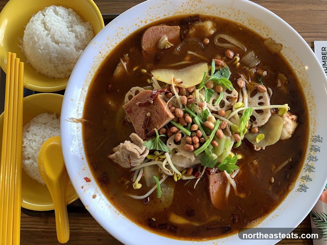 Spicy Noodle Soup with Rice