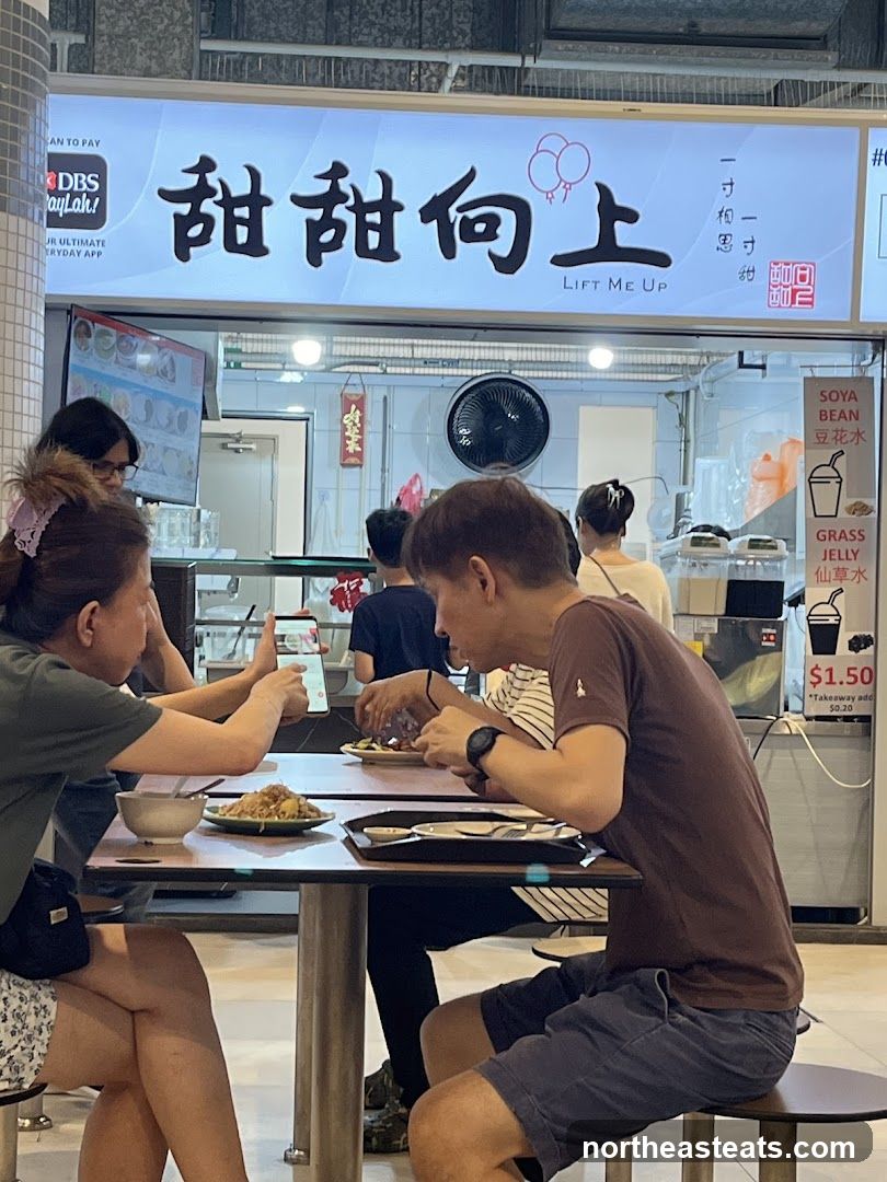 Dessert Stall with Customers