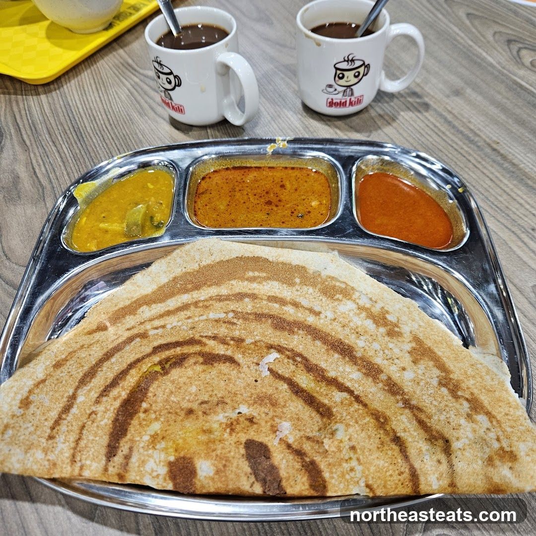 Dosa with Curries and Coffee
