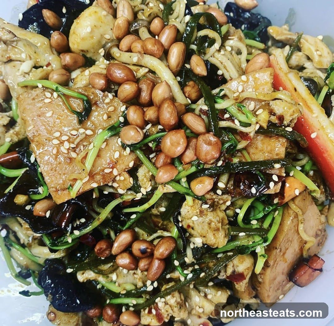 Spicy Noodle Dish with Peanuts