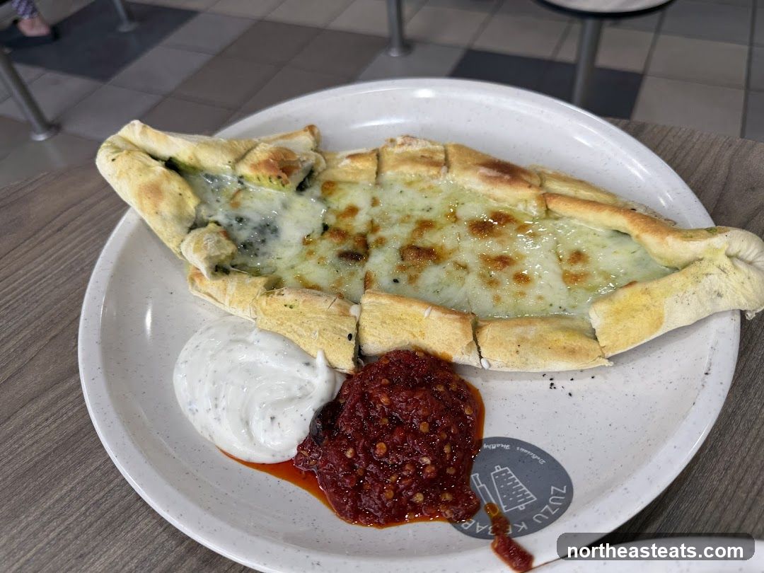 Pide with Cheese and Spinach