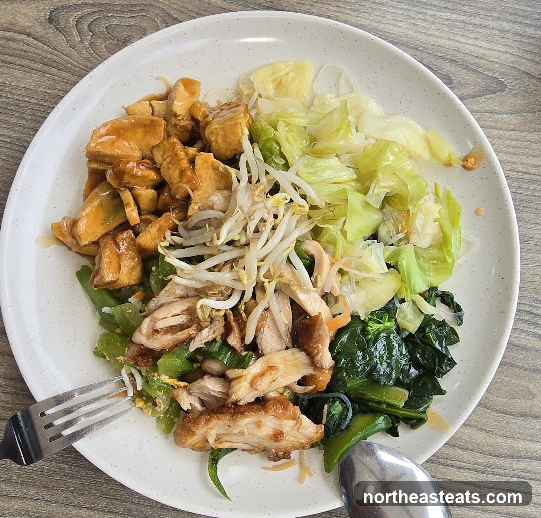 Chicken and Tofu Stir-fry with Vegetables