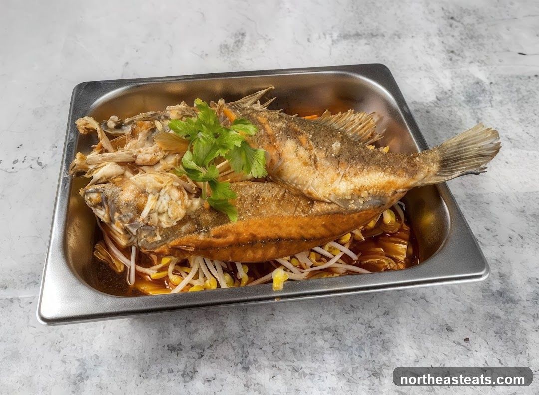 Fried Fish with Bean Sprouts
