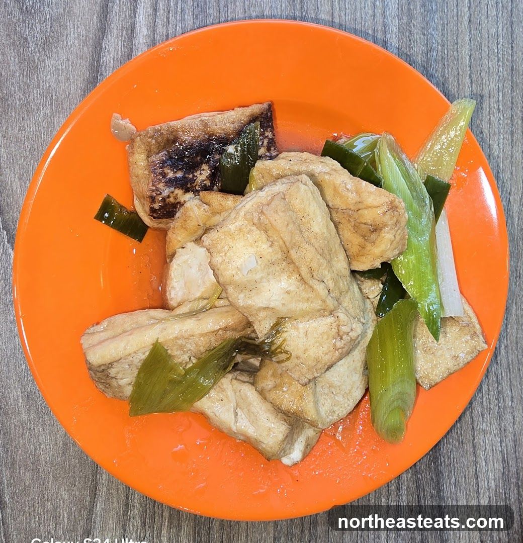 Fried Tofu with Scallions