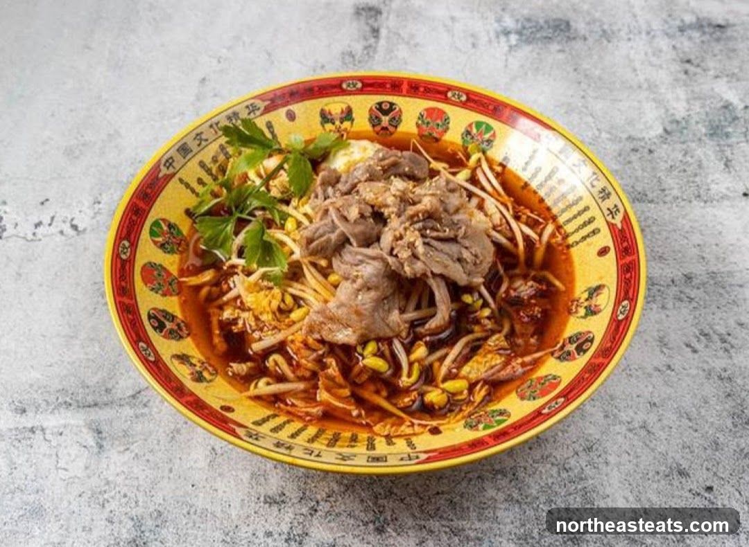 Noodle Soup with Beef and Bean Sprouts
