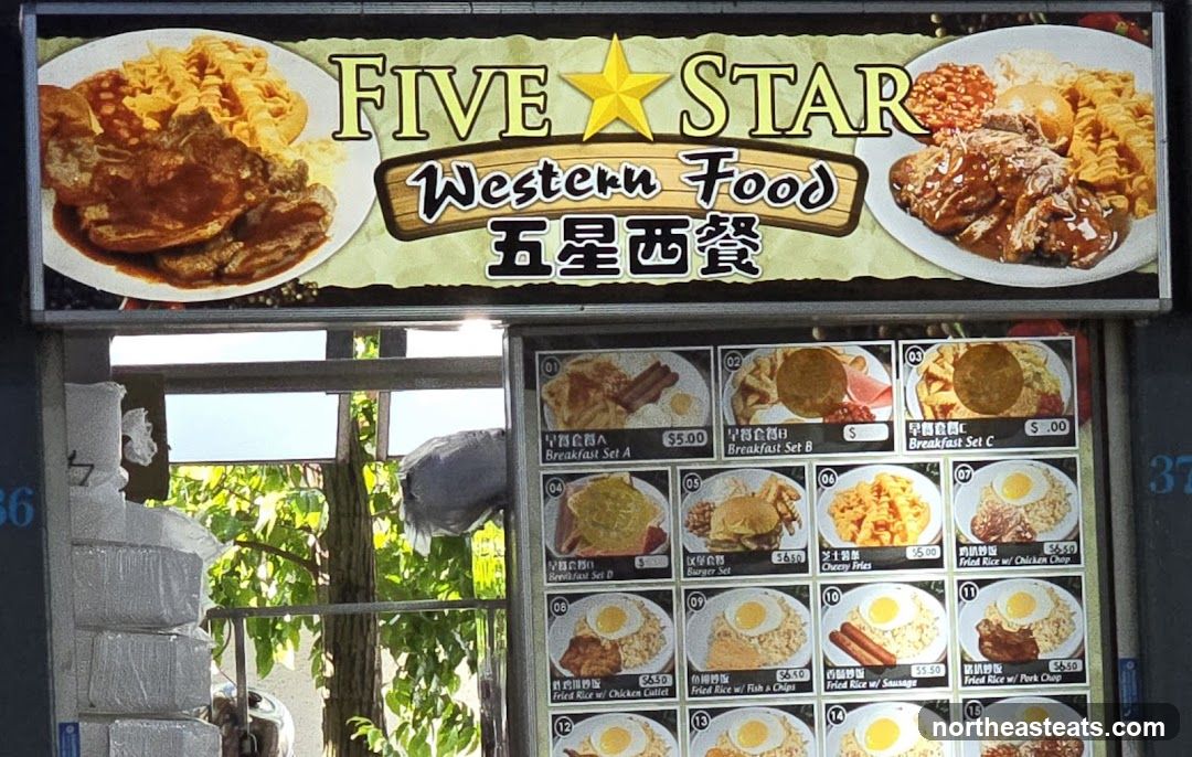 Five Star Western Food Menu
