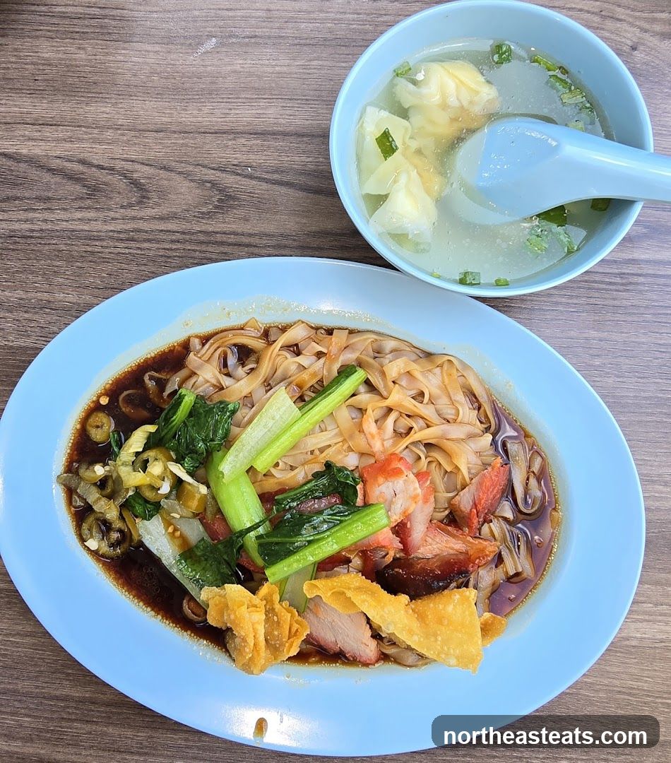 Noodles with Char Siu and Wonton Soup