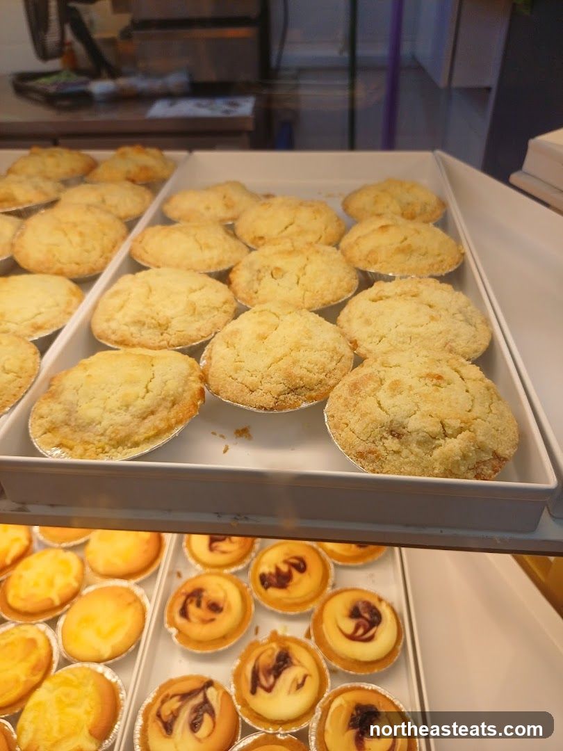 Pastries in a Display Case