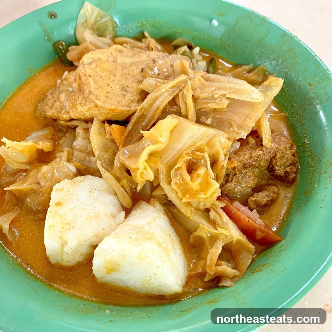 Curry with Rice Cakes and Vegetables
