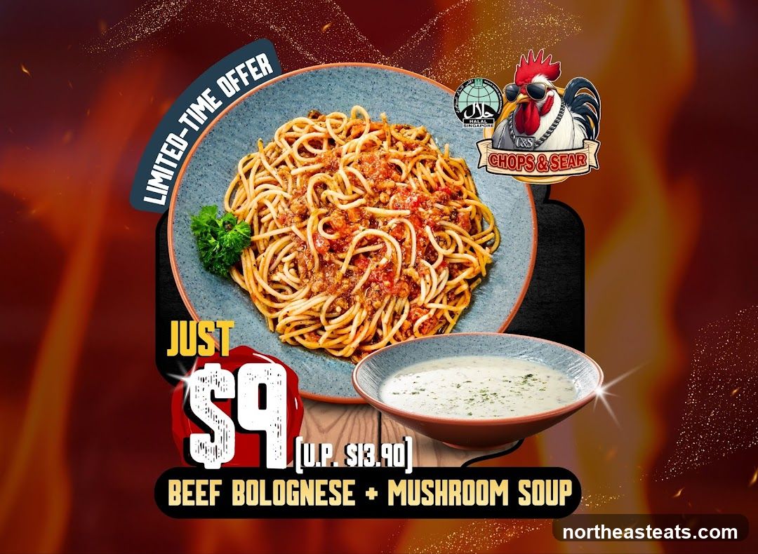 Beef Bolognese and Mushroom Soup Offer
