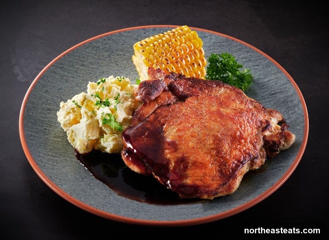 Chicken dish with sides