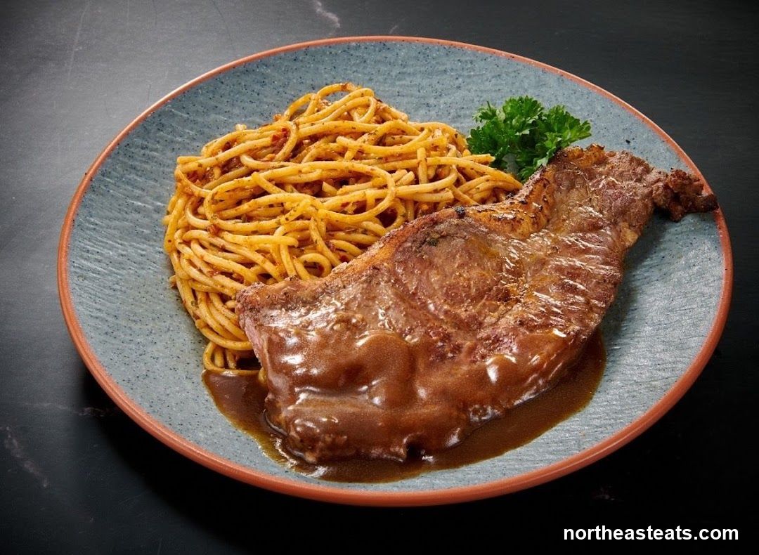 Steak and Spaghetti