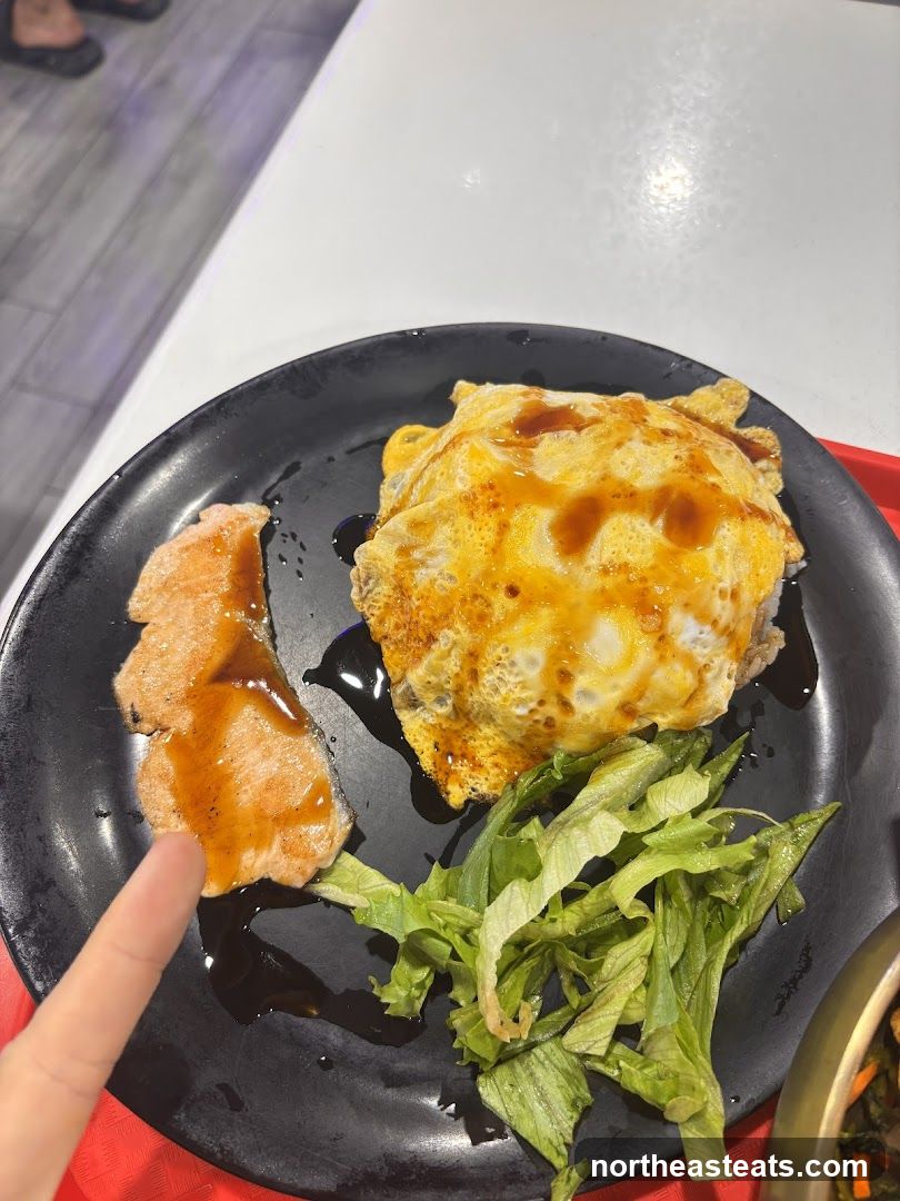 Omurice with Salmon