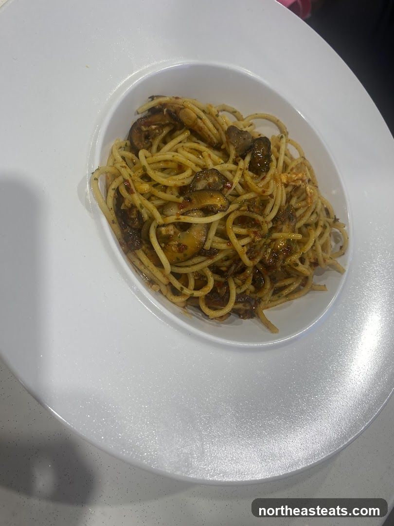 Spaghetti with Mushrooms